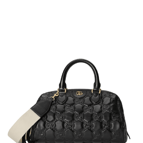  Túi Nữ Gucci GG Matelassé Leather Top Handle Bag 'Black' 