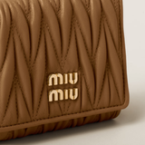  Ví Nữ Miu Miu Matelassé Nappa Leather 'Beige' 