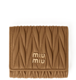  Ví Nữ Miu Miu Matelassé Nappa Leather 'Beige' 