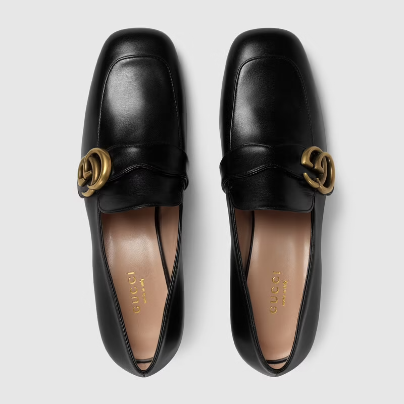 Giày Nữ Gucci Leather Loafer Double G 'Black Leather'602496-C9D00-1000 –  LUXITY