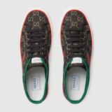  Giày Nam Gucci Tennis 1977 Sneaker GG Denim Jacquard 'Black Ivory' 