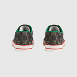  Giày Nam Gucci Tennis 1977 Sneaker GG Denim Jacquard 'Black Ivory' 