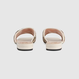  Dép Nữ Gucci Slide Sandal With Double G 'Beige' 
