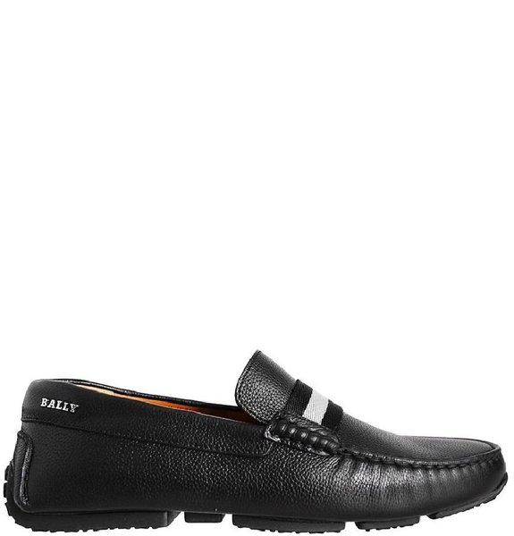  Giày Nam Bally Moccasins Pearce 300 'Black White' 