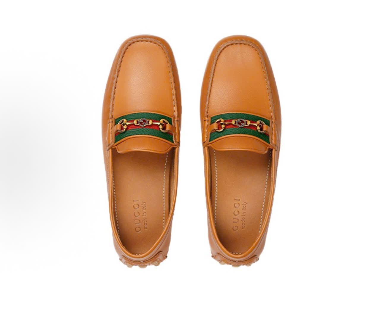  Giày Nam Gucci Horsebit-Detail Boat 'Brown' 