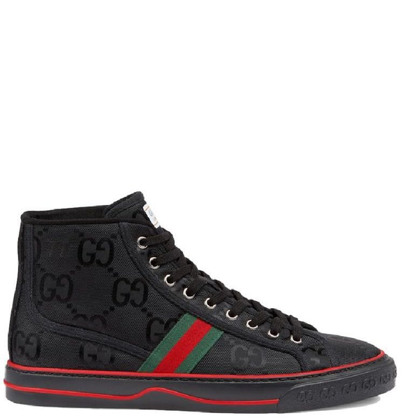  Giày Nam Gucci High Top Off The Grid 'Black Red' 
