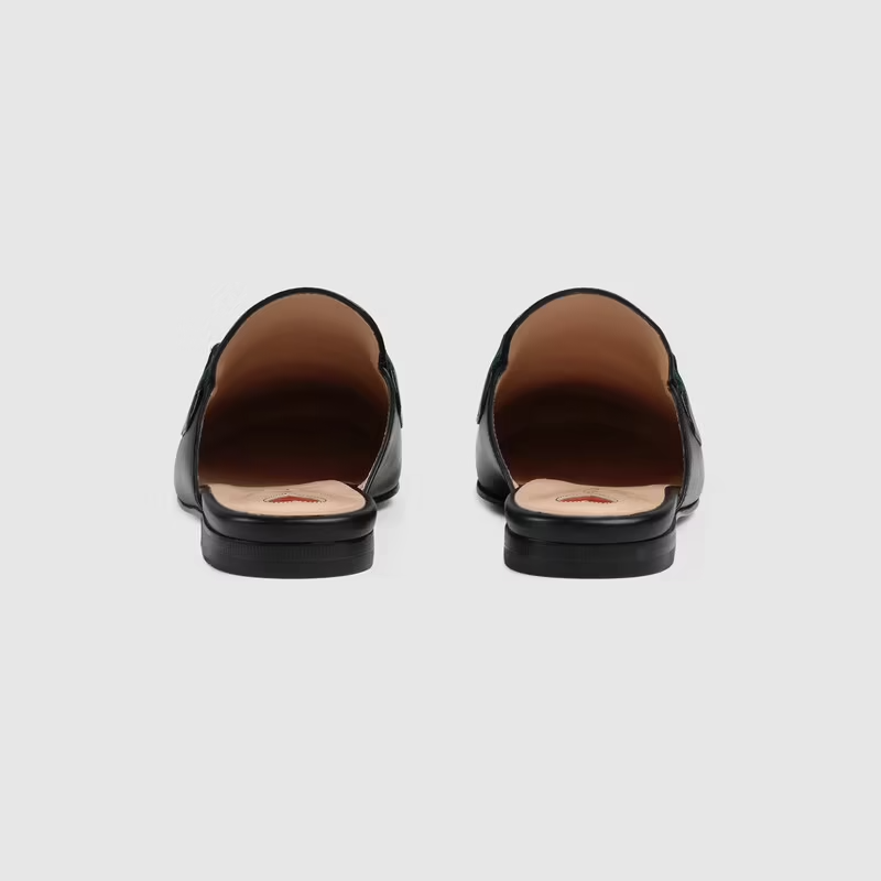  Giày Nữ Gucci Princetown Slipper Leather 'Black' 
