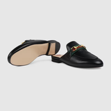  Giày Nữ Gucci Princetown Slipper Leather 'Black' 