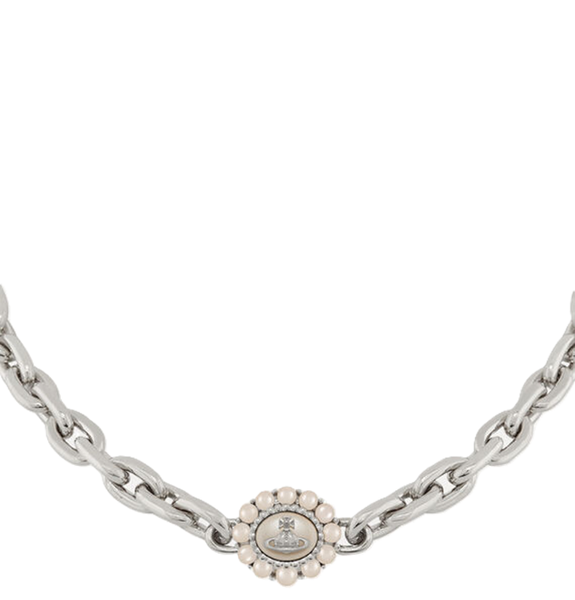  Dây Chuyền Vivienne Westwood Amaya  Necklace 'Platinum' 