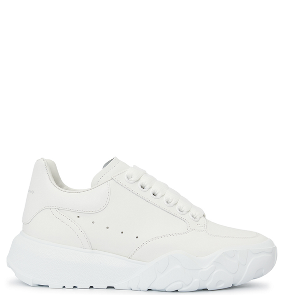  Giày Nữ Alexander McQueen Court Trainer 'White' 