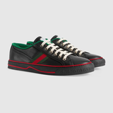  Giày Nam Gucci Tennis 1977 Sneaker Leather 'Black' 