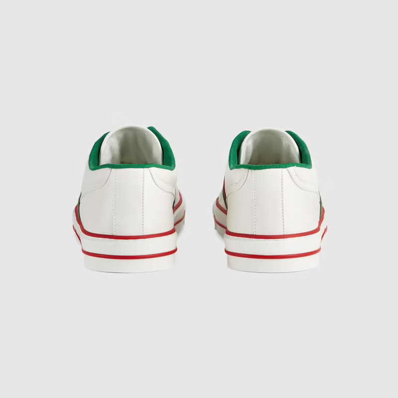  Giày Nam Gucci Tennis 1977 Sneaker Leather 'White' 