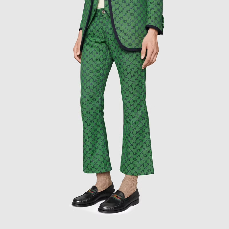  Giày Nam Gucci Loafer With Interlocking G 'Black Leather' 