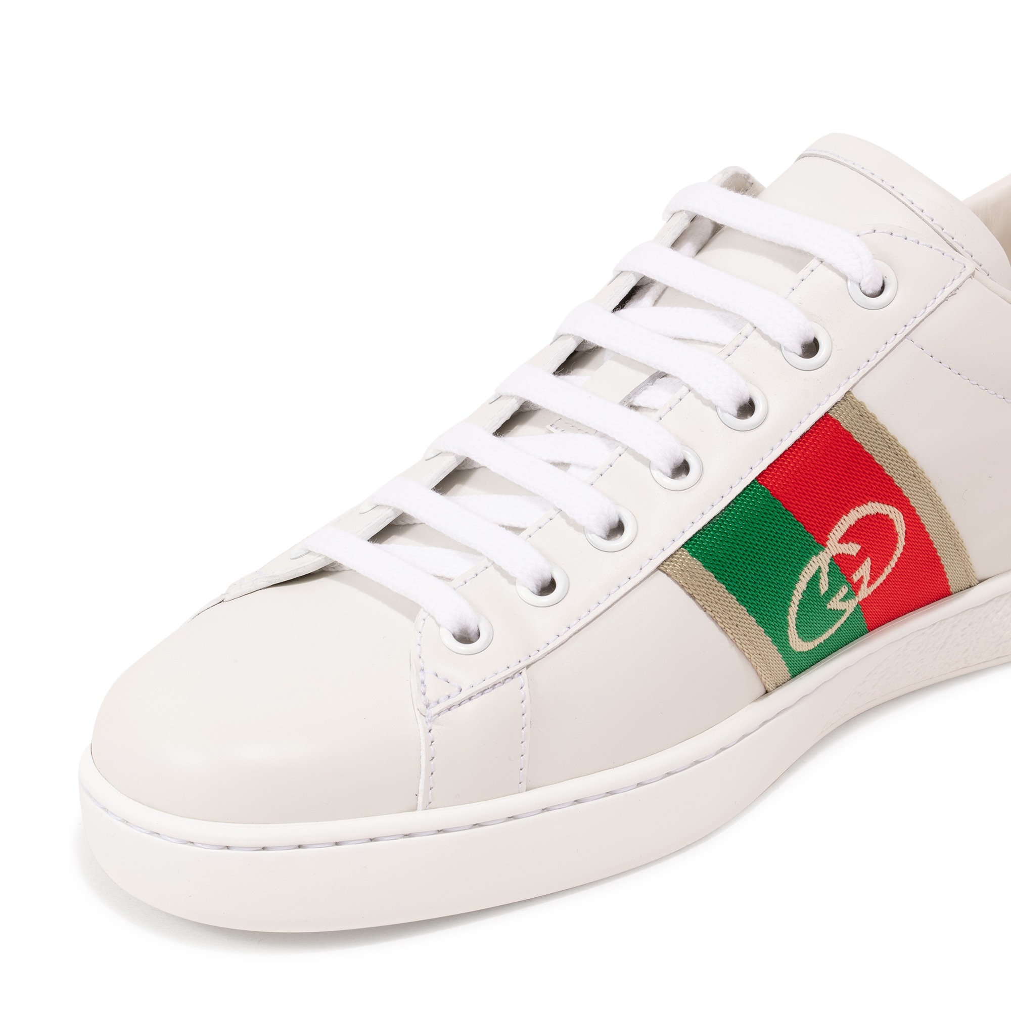  Giày Nam Gucci Ace Sneaker Interlocking G 'White' 