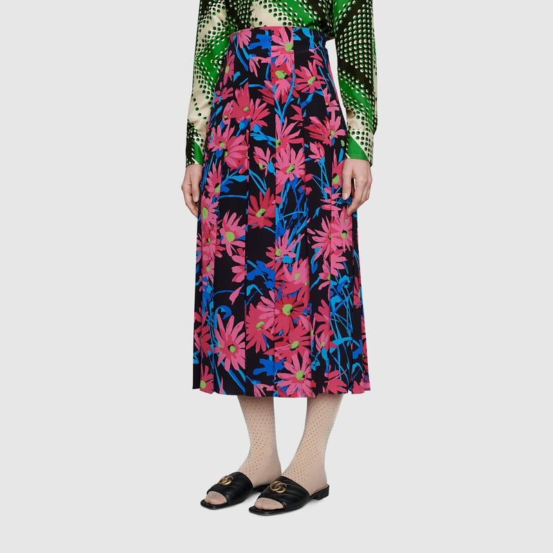  Dép Nữ Gucci Slide With Double G 'Black' 