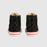  Giày Nam Gucci Tennis 1977 Sneaker 'Black Suede' 