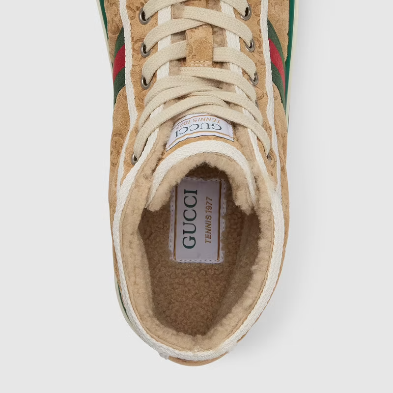  Giày Nam Gucci Tennis 1977 Sneaker 'Butter Suede' 