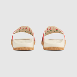  Dép Nam Gucci Interlocking G Slide Sandal 'Orange Green' 