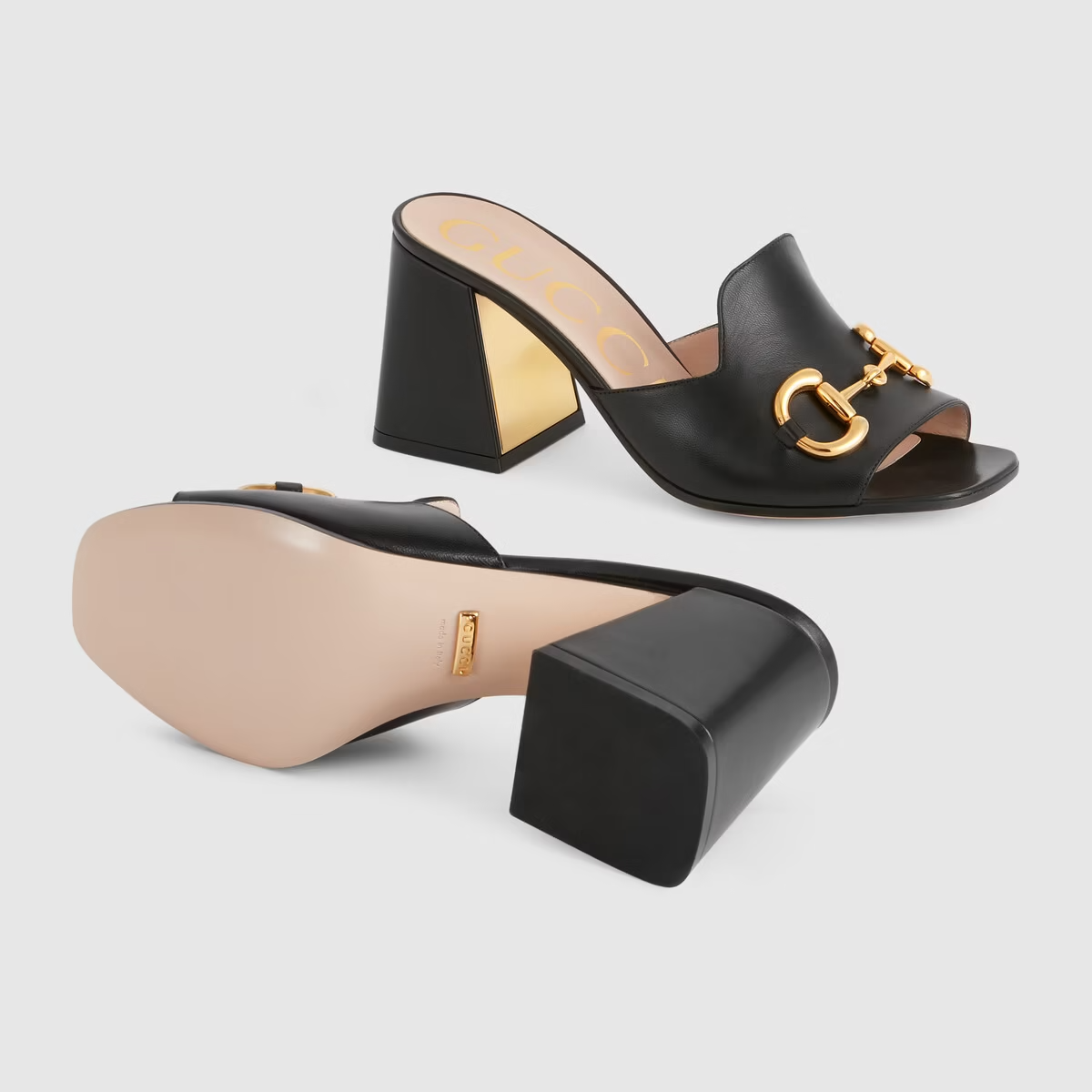  Dép Nữ Gucci Slide Sandal With Horsebit Leather 'Black' 