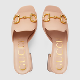  Dép Nữ Gucci Slide Sandal With Horsebit Leather 'Pink' 