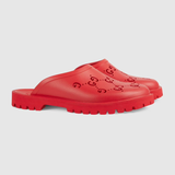  Dép Nam Gucci Slip On Sandal GG Rubber 'Red' 