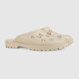  Dép Nam Gucci Slip On Sandal GG Rubber 'White' 