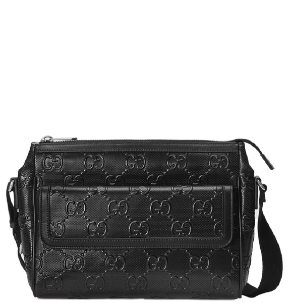  Túi Nam Gucci GG Embossed Messenger Bag 'Black' 
