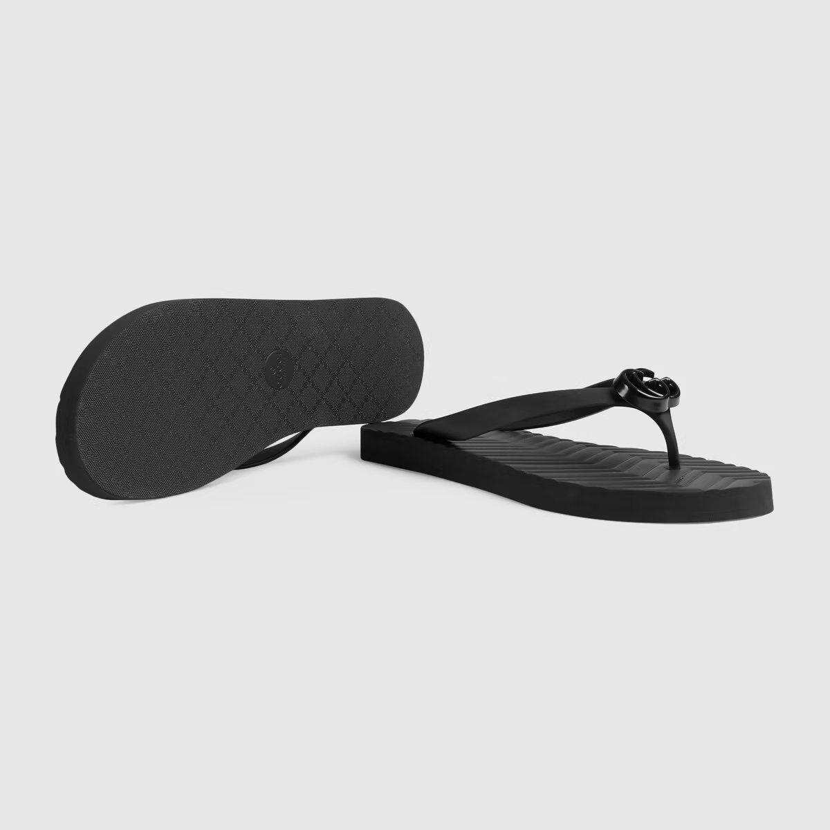  Dép Nam Gucci Chevron Thong Sandal 'Black' 