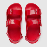  Dép Nữ Gucci Sandal With Mini Double G 'Red Rubber' 
