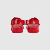  Dép Nữ Gucci Sandal With Mini Double G 'Red Rubber' 