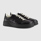  Giày Nam Gucci GG Embossed Leather 'Black' 