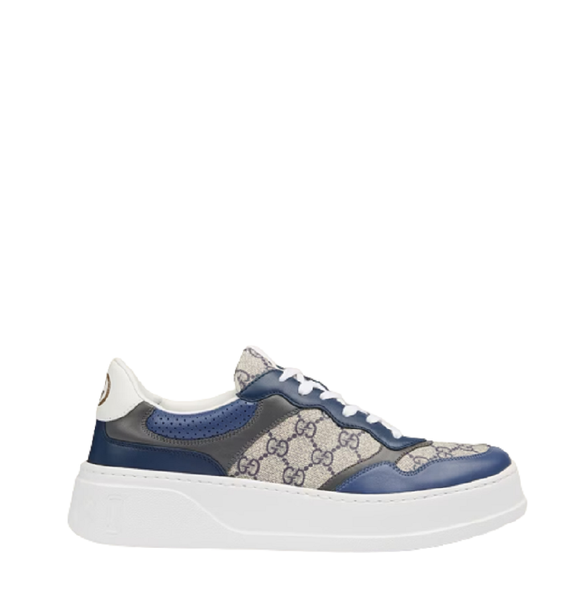 Giày Nam Gucci GG 'Beige Blue GG Supreme Canvas' 