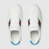  Giày Nam Gucci Sneaker With Web 'White' ‎‎ 