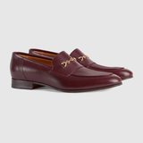  Giày Nam Gucci Loafer Horsebit Leather 'Bordeaux' 
