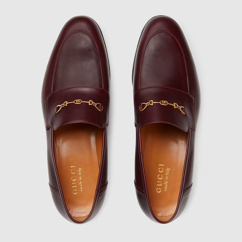  Giày Nam Gucci Loafer Horsebit Leather 'Bordeaux' 