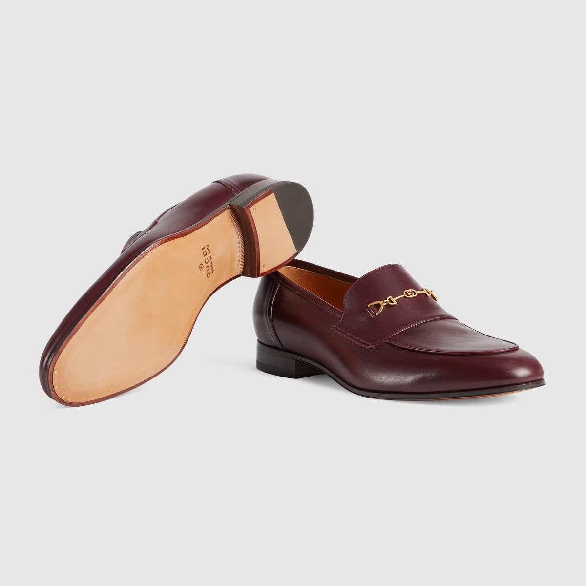  Giày Nam Gucci Loafer Horsebit Leather 'Bordeaux' 