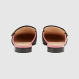  Giày Nữ Gucci Slipper With Double G Leather 'Pink' 