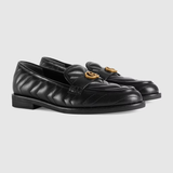  Giày Nữ Gucci Loafer Double G 'Black' 