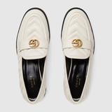  Giày Nữ Gucci Loafer Double G 'White' 