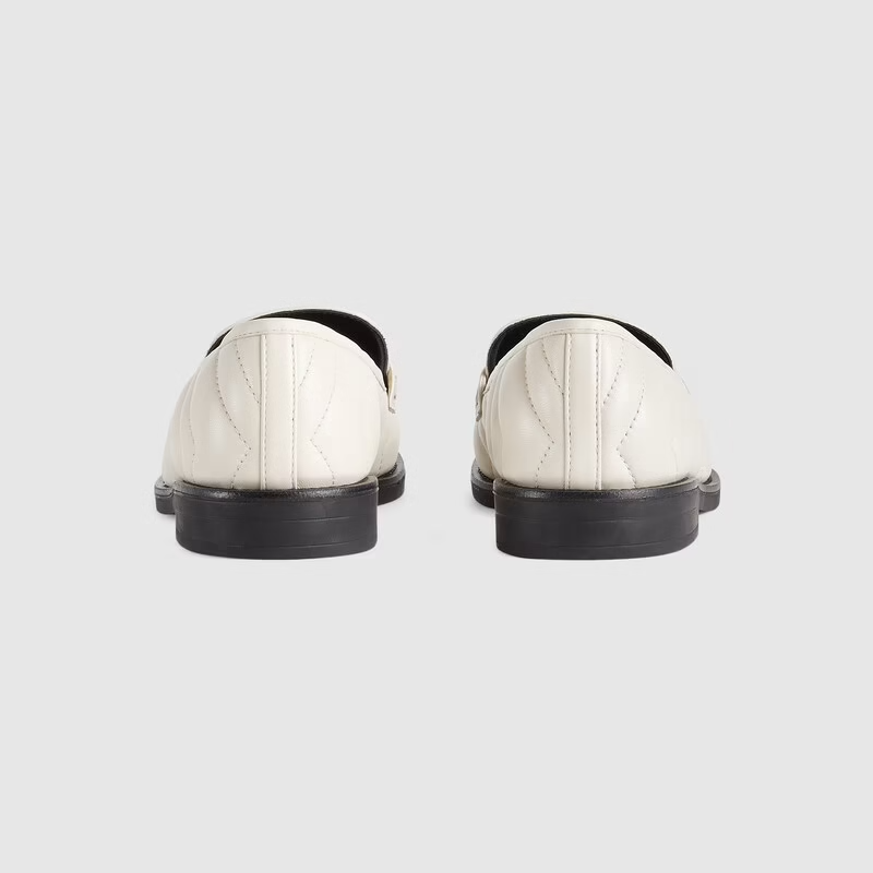  Giày Nữ Gucci Loafer Double G 'White' 