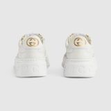  Giày Nữ Gucci GG Sneaker 'White' 