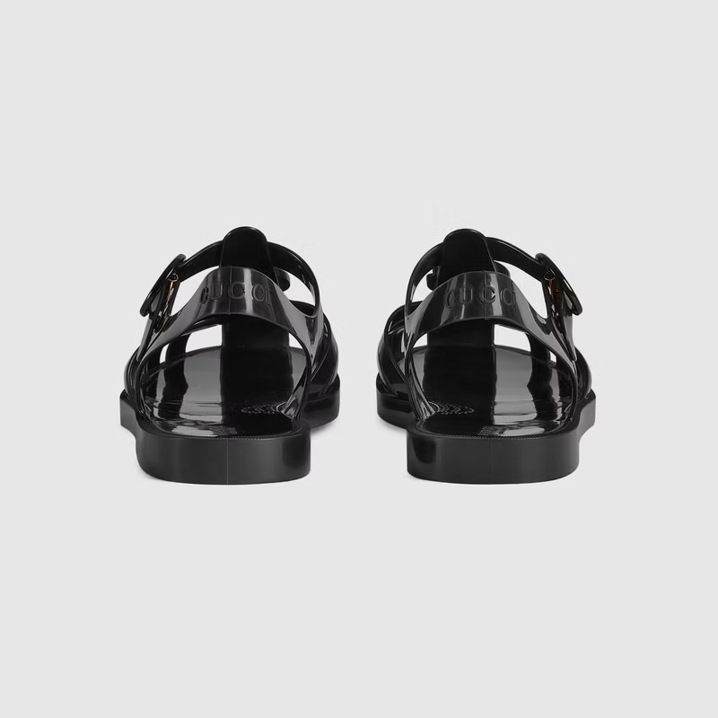  Dép Nam Gucci Sandal With Double G 'Black' 