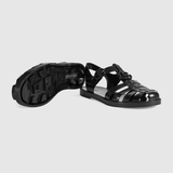  Dép Nam Gucci Sandal With Double G 'Black' 
