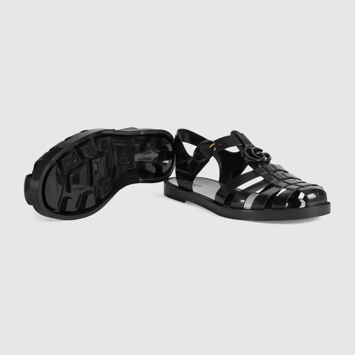  Dép Nam Gucci Sandal With Double G 'Black' 