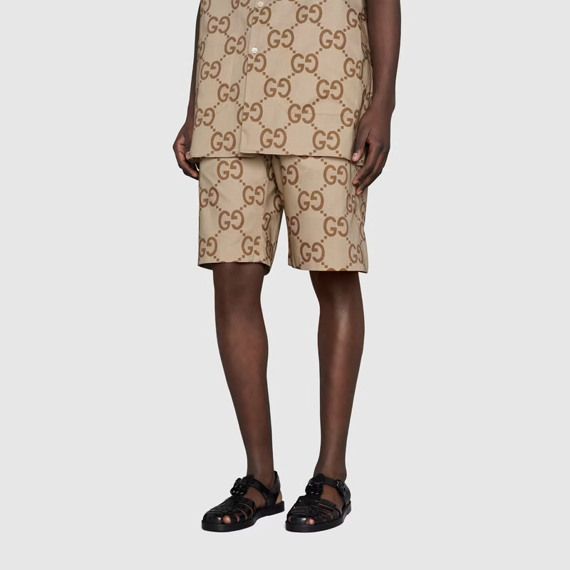  Dép Nam Gucci Sandal With Double G 'Black' 