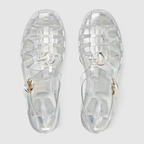  Dép Nam Gucci Sandal With Double G 'Silver' 
