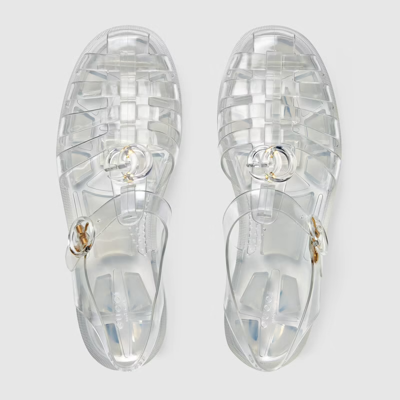  Dép Nam Gucci Sandal With Double G 'Silver' 
