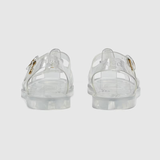  Dép Nam Gucci Sandal With Double G 'Silver' 