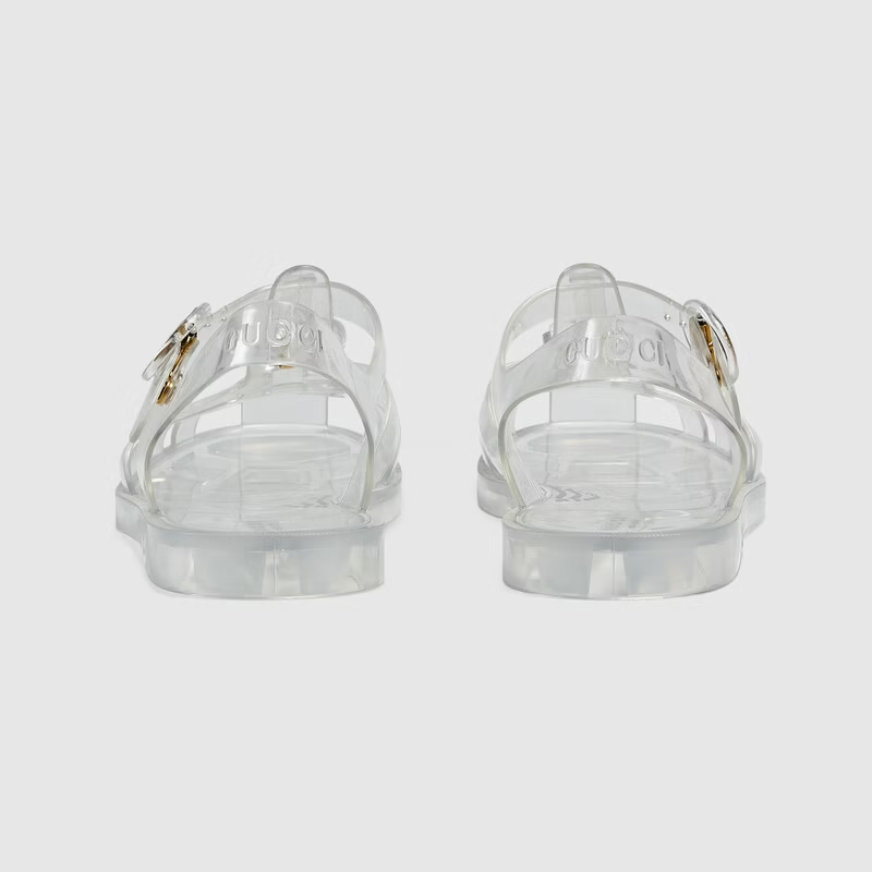  Dép Nam Gucci Sandal With Double G 'Silver' 