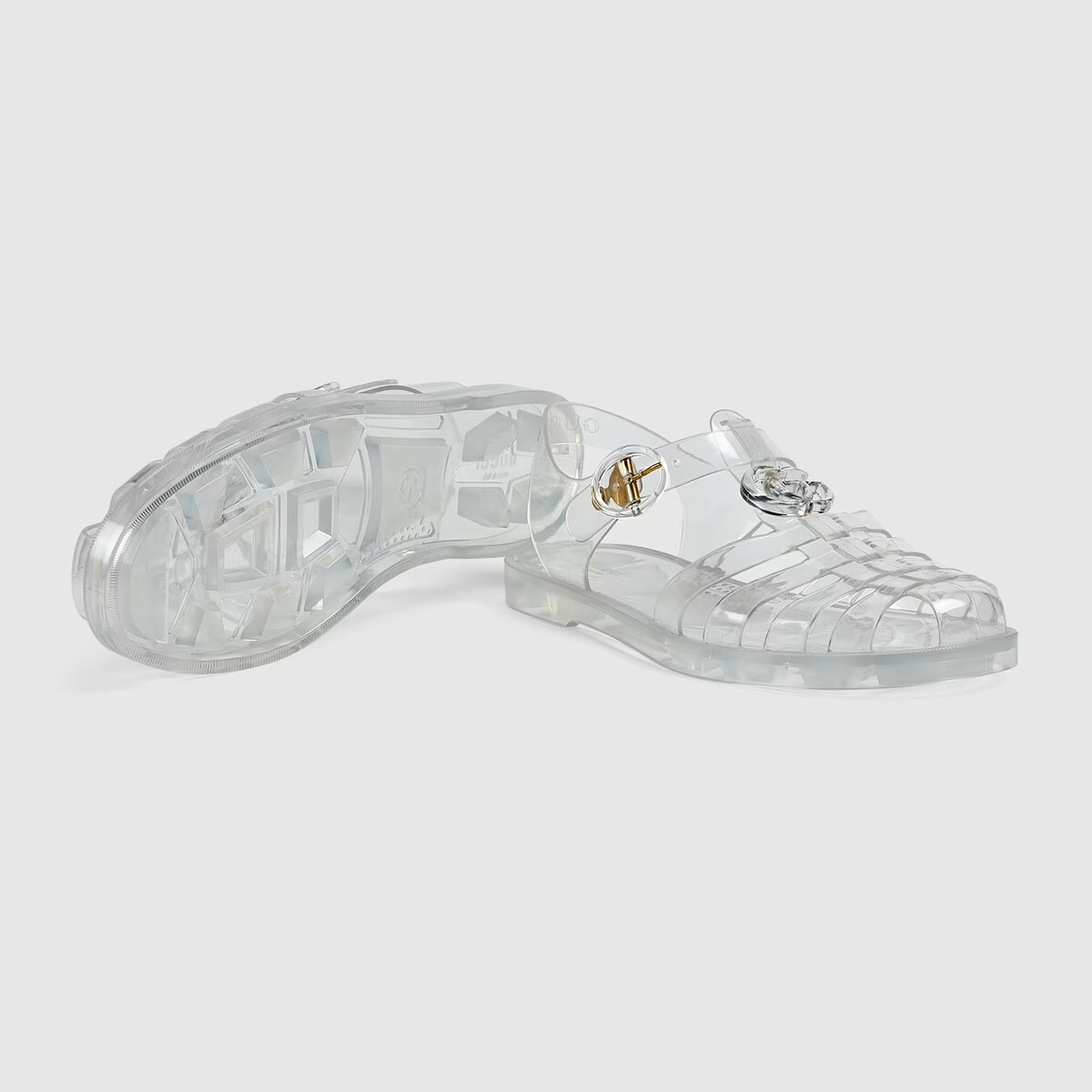  Dép Nam Gucci Sandal With Double G 'Silver' 